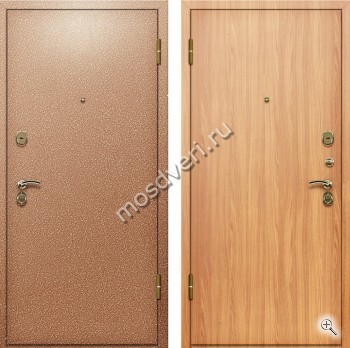 Порошковая дверь с ламинатом под миланский орех внутри - купить от производителя Мосдвери Порошковая дверь с ламинатом под миланский орех внутри