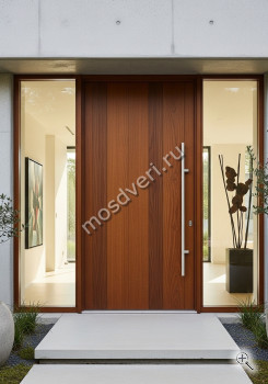 Широкая входная дверь для дома одностворчатая - купить от производителя Мосдвери Широкая входная дверь для дома одностворчатая